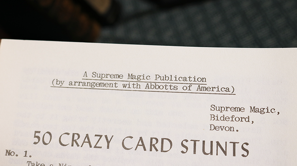 50 Crazy Card Stunts by U.F. Grant - Book - Got Magic?