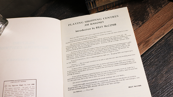 Playing Shopping Centers by Jim Mahoney - Book - Got Magic?