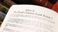 The World's Fastest Card Trick by Ken de Courcy - Book - Got Magic?