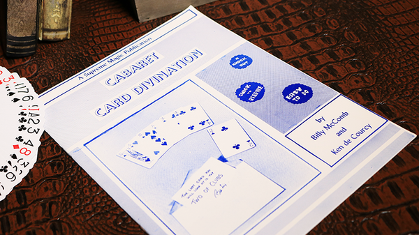 Cabaret Card Divination by Billy McComb and Ken de Courcy - Book - Got Magic?