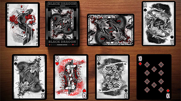 Black Dragon Series Playing Cards (Standard Edition) by Craig Maidment - Got Magic?