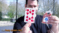 Card on Ribbon (BLUE) by Mickael Chatelain - Trick - Got Magic?
