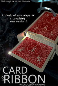 Card on Ribbon (BLUE) by Mickael Chatelain - Trick - Got Magic?