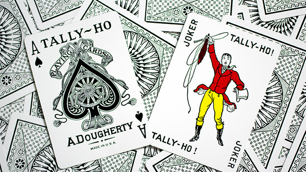 White Tally-Ho (Circle Back) Playing Cards - Got Magic?