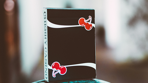 Cherry Casino True Black (Black Hawk) Playing Cards by Pure Imagination Projects - Got Magic?