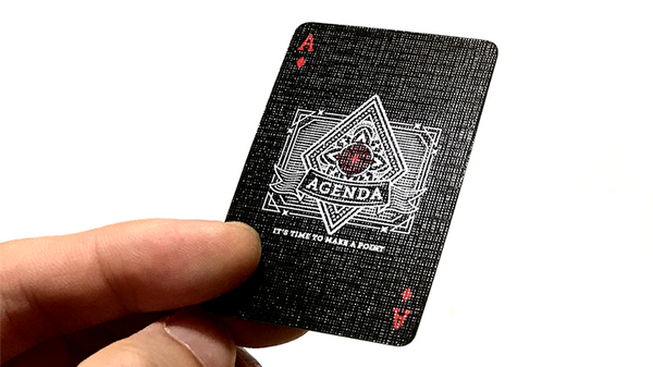 Mini Agenda Playing Cards (Black) - Got Magic?
