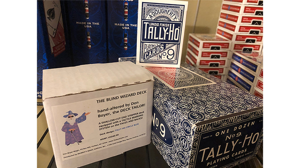 The Blind Wizard Deck Blue Tally Ho Circle Back (Gimmicks and Online Instructions) by Don Boyer - Trick - Got Magic?