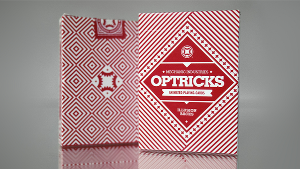 Mechanic Optricks (Red) Deck by Mechanic Industries - Got Magic?