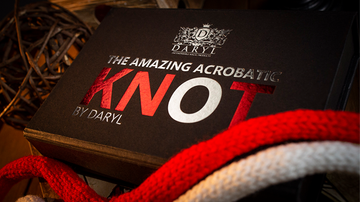 Amazing Acrobatic Knot w/xtra knot Red and White (Gimmicks and Online Instructions) by Daryl - Trick