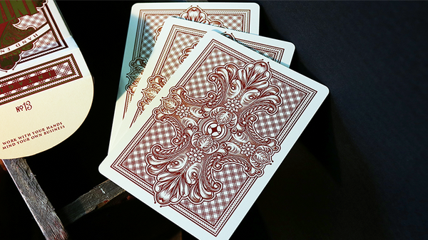 Intaglio Red Playing Cards by Jackson Robinson - Got Magic?