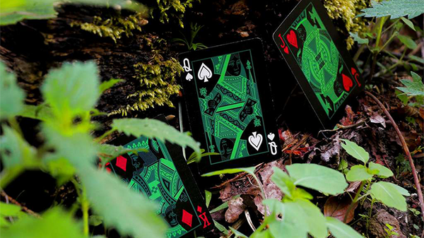 Wood Element (Black) Playing Cards - Got Magic?