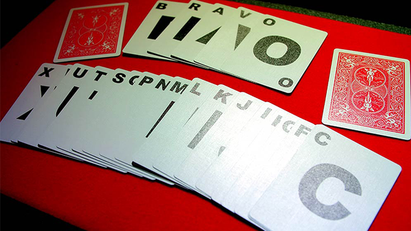 Alphabet Playing Cards Bicycle With Indexes by PrintByMagic - Trick - Got Magic?