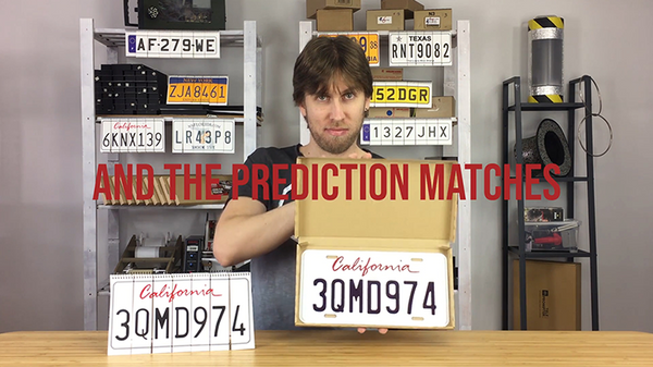 LICENSE PLATE PREDICTION - CALIFORNIA (Gimmicks and Online Instructions) by Martin Andersen - Trick - Got Magic?
