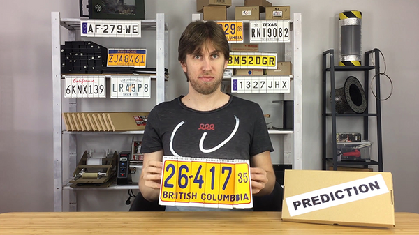 LICENSE PLATE PREDICTION - VINTAGE (Gimmicks and Online Instructions) by Martin Andersen - Trick - Got Magic?