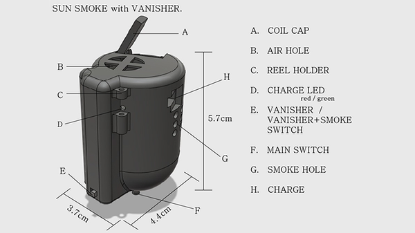 Sun Smoke with Vanisher (Gimmicks and Online Instructions) - Trick - Got Magic?
