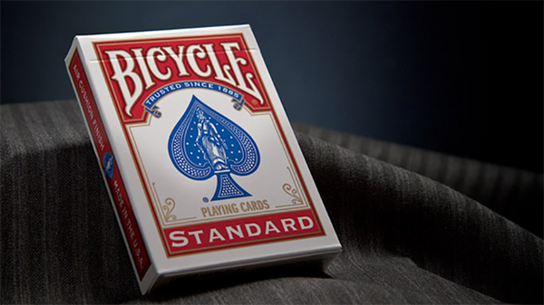 Bicycle Standard Playing Cards in Mixed Case Red/Blue(12pk)with individual hang tabs on deck by USPCC - Got Magic?