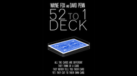 The 52 to 1 Deck Blue (Gimmicks and Online Instructions) by Wayne Fox and David Penn - Trick - Got Magic?