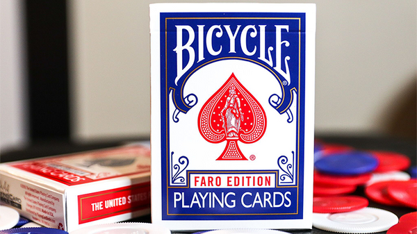 Limited Edition Bicycle Faro (Blue) Playing Cards Got Magic?