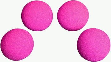 1.5 inch HD Ultra Soft  Hot Pink Sponge Ball Set of 4 from Magic by Gosh