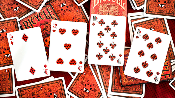Bicycle Gilded Limited Edition Ladybug (Red) Playing Cards - Got Magic?