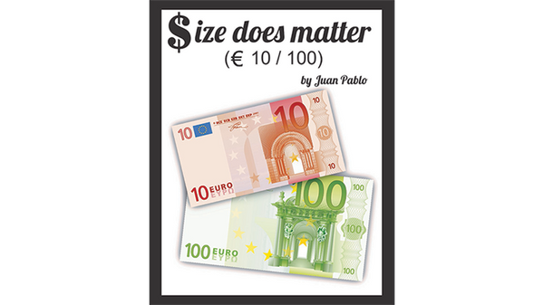 Size Does Matter EURO 10 to 100 (Gimmicks and Online Instructions) by Juan Pablo Magic - Got Magic?