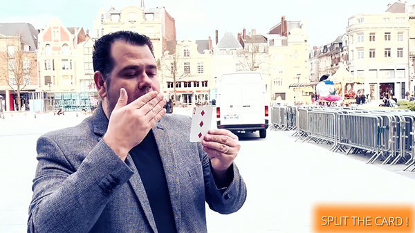 SPLIT-CARD (Red) by Mickael Chatelain  - Trick - Got Magic?