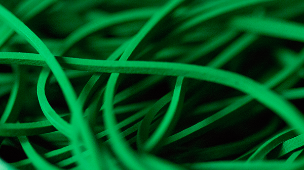 Joe Rindfleisch's SIZE 16 Rainbow Rubber Bands (Marcus Eddie - Green Pack  ) by Joe Rindfleisch - Trick - Got Magic?