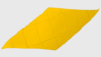 Diamond Cut Silk 24 inch (YELLOW) by Magic by Gosh - Trick - Got Magic?