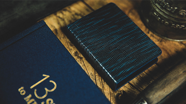 Lizard Grain Leather Clip (Black/Blue) by TCC - Got Magic?