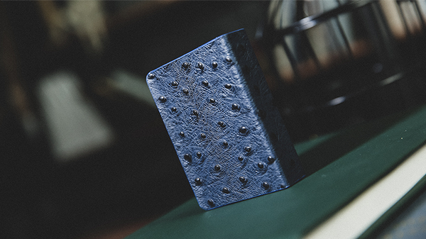Ostrich Grain Leather Clip (Blue/Black) by TCC - Got Magic?