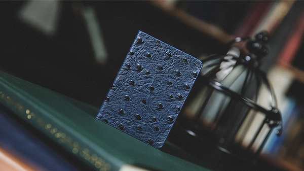 Ostrich Grain Leather Clip (Blue/Black) by TCC - Got Magic?