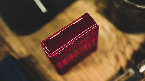 Ostrich Grain Leather Clip (Red) by TCC - Got Magic?