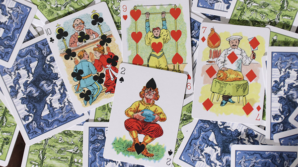 Limited Edition Hustling Joe (Frog Back Green Box) Playing Cards - Got Magic?