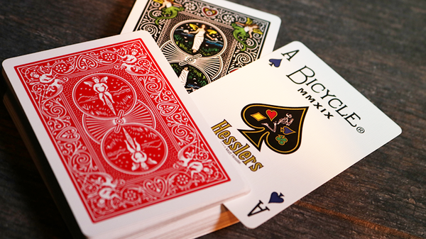 Hesslers Rider Back (Red) Playing Cards - Got Magic?