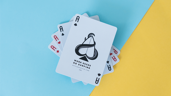 Surfboard Playing Cards by Riffle Shuffle - Got Magic?