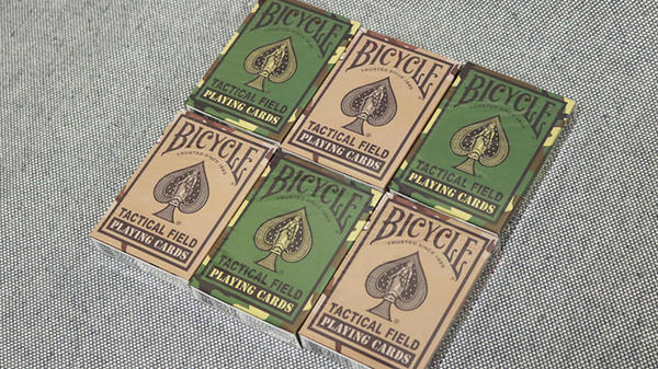 Bicycle Tactical Field Green Camo/Brown Camo (6 Decks) by US Playing Card Co - Got Magic?