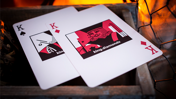 Sinis (Raspberry and Black) Playing Cards by Marc Ventosa - Got Magic?
