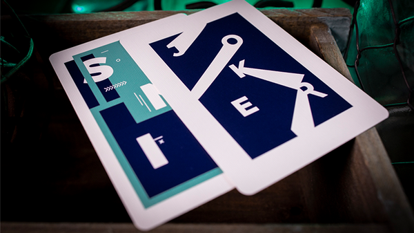 Sinis (Turquoise) Playing Cards by Marc Ventosa - Got Magic?