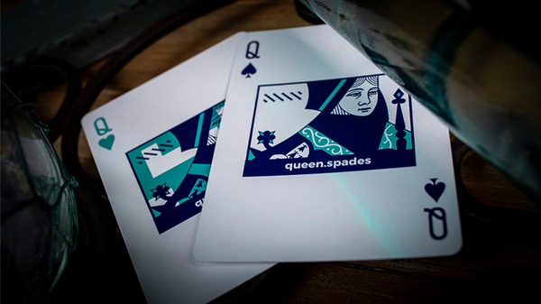 Sinis (Turquoise) Playing Cards by Marc Ventosa - Got Magic?