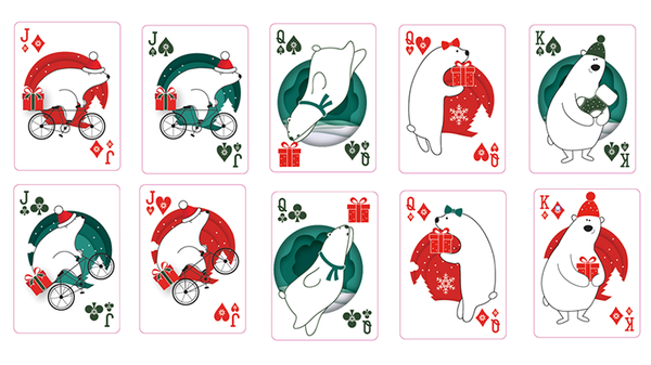 Christmas Playing Cards (Red) by TCC - Got Magic?