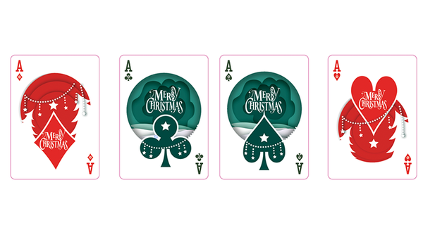 Christmas Playing Cards (Red) by TCC - Got Magic?