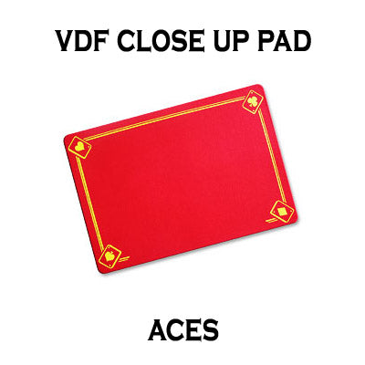 VDF Close Up Pad with Printed Aces (Red) by Di Fatta Magic - Trick - Got Magic?