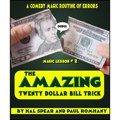 The Amazing Twenty Dollar Bill Trick by Hal Spear and Paul Romhany - DVD - Got Magic?