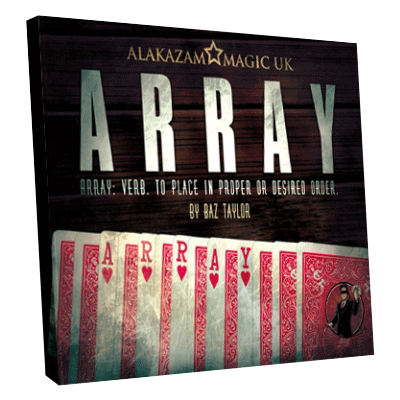 Array (Gimmick and DVD) by Baz Taylor and Alakazam Magic - DVD - Got Magic?