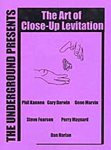 Art of Close-up Levitation by The Underground - Book - Got Magic?