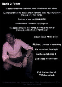 Back 2 Front (With DVD) by Richard James - Trick - Got Magic?