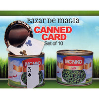 Canned Card (Red) ( Set of 10 Cans )by Bazar de Magia - Trick - Got Magic?