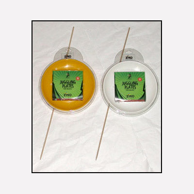 Spinning Plate Set (W/Wooden Stick and DVD) - Yellow by Zyko - Trick - Got Magic?