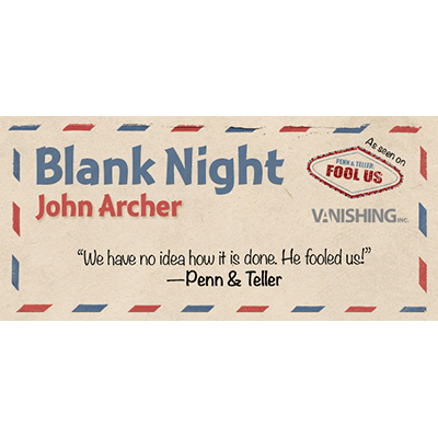 Blank Night (Yellow) by John Archer - Trick - Got Magic?