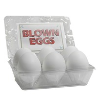 High Quality Blown Eggs(White / 6-pack)by The Great Gorgonzola - Trick - Got Magic?